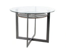 Steve Silver Olson Counter Glass Top Table in Caramel