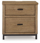 Tomtyn - Two Drawer Night Stand - Light Brown