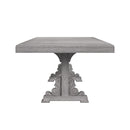 Glenmore - Dining Table With 2x18" Leaves - Aged Gray
