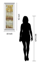 Reflections Il By Allison Pearce - Mirror Framed Print Wall Art - Yellow