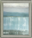 Misty Blue Reflections - 28" x 34" Framed Wall Art