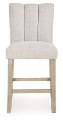Larawyn - Upholstered Barstool (Set of 2) - Bisque - Austin's Furniture Depot (Austin,TX)