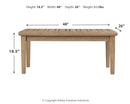 Gerianne - Rectangular Cocktail Table - Brown