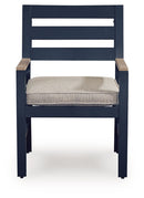 East Beach - Arm Chair With Cushion (Set of 2) - Blue