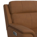 Mustang - Power Motion Loveseat With Power Headrest And Lumbar - Aline Butternut