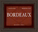 Bordeaux By Paola Viveiros - Framed Print Wall Art - Red