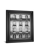 Across The Street Il By Laura Marshall - Framed Print Wall Art - White