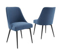Steve Silver Colfax Side Chair in Navy (Set of 2)