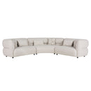 Four Seasons - Sectional Set With 6 Pillows - Camel