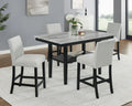 Marbel 5-Pc Counter Height Dining Set