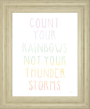 Lets Chase Rainbows VII By Jenaya Jackson - Framed Print Wall Art - White