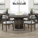 Burlington - Round 5 Piece Dining Set - Brown