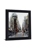 Rainy Avenue - 28" x 34" Framed Wall Art