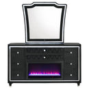 Lorient - 8-Drawer LED Bedroom Flame Box Dresser