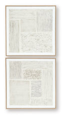 Andorfield - Wall Art Set (Set of 2) - Beige / Black / White