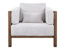 Roots - Armchair - Pearl Silver / Light Brown