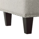Erica - 497 Ottoman With Chrome Nail (Ista 3) - Heirloom Gray