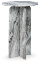 Keithwell - Round Accent Table - Gray