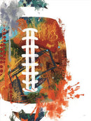 Football Splash By Cat Thurman Designs (Small) - Orange