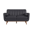 Horizon - Loveseat With Wood Front 2 Pillows