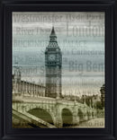 Foggy Landmark View - 28" x 34" Framed Wall Art