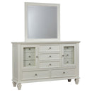 Sandy Beach Dresser with Mirror - Austin's Furniture Depot (Austin,TX)