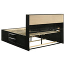 Briana Bookcase Platform Storage Bed - Austin's Furniture Depot (Austin,TX)