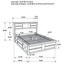 Briana Bookcase Platform Storage Bed - Austin's Furniture Depot (Austin,TX)