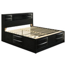 Briana Bookcase Platform Storage Bed - Austin's Furniture Depot (Austin,TX)
