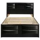 Briana Bookcase Platform Storage Bed - Austin's Furniture Depot (Austin,TX)