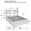 Briana Bookcase Platform Storage Bed - Austin's Furniture Depot (Austin,TX)