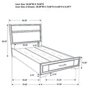 Miranda Panel Platform Storage Bed - Austin's Furniture Depot (Austin,TX)