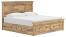 Makidern - Panel Storage Bed With Under Bed Storage Unit And Storage Footboard - Austin's Furniture Depot (Austin,TX)