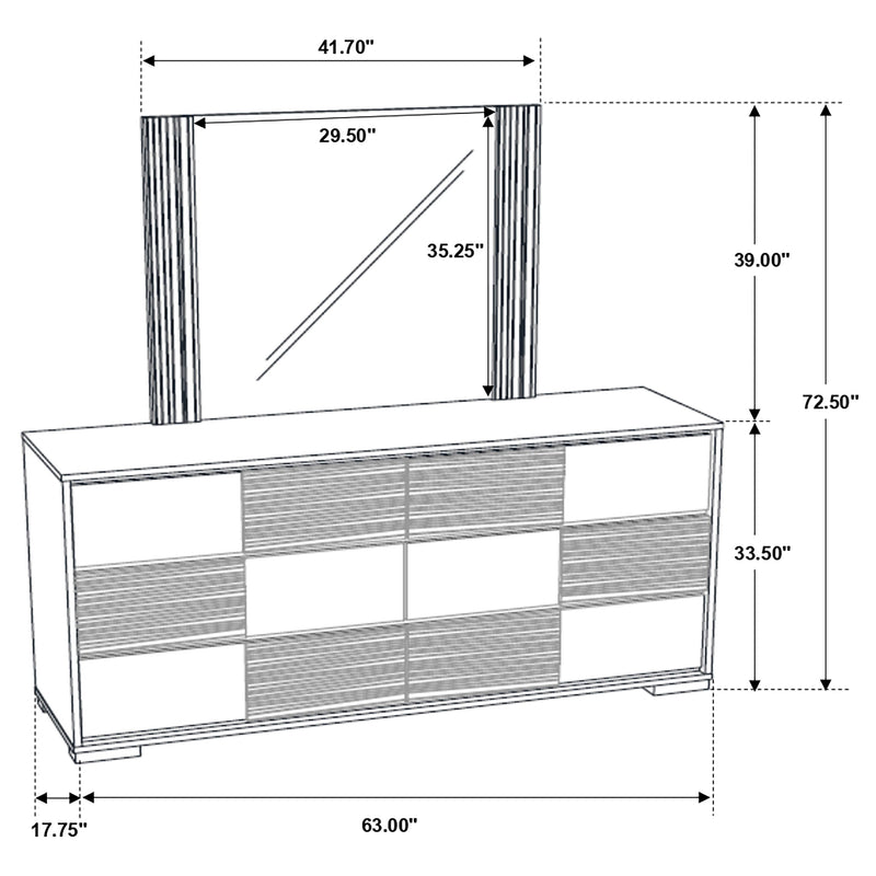 Blacktoft Dresser With Mirror