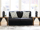 Whitmore Manor - Loveseat - Black Pearl - Austin's Furniture Depot (Austin,TX)