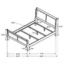 Louis Philippe - Panel Sleigh Bed