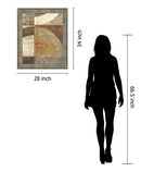 Rustic Arc Mosaic - 28" x 34" Framed Wall Art