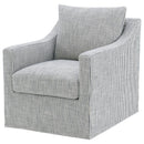 Winter - Upholstered Sloped Arm Accent Swivel Chair