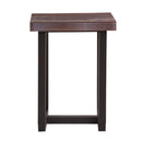 Steve Silver Jennings Live Edge Stool in Cherry (Set of 2)