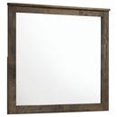 Woodmont Rectangle Dresser Mirror Rustic Golden Brown - Austin's Furniture Depot (Austin,TX)