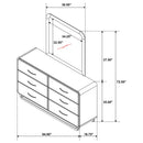 Amsbury Dresser with Mirror - Austin's Furniture Depot (Austin,TX)
