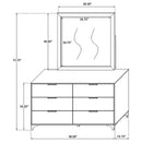 Kendall Dresser with Mirror - Austin's Furniture Depot (Austin,TX)