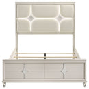 Olivia Panel Bed with LED Lighting - Austin's Furniture Depot (Austin,TX)