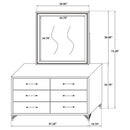 Lucia Dresser with Mirror - Austin's Furniture Depot (Austin,TX)