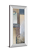 Color Of Rain Il By Michael Marcon - Mirror Framed Print Wall Art - Blue