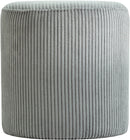 Roy - Round Microsuede Ottoman / Stool