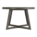 Cross - Round Dining Table - Dark Gray
