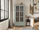 Toscana - 1 Drawer 2 Glass Doors Cabinet