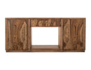 1 Drawer & 2 Door, TV Stand with Electric Fireplace Insert