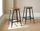 Adele - Counter Stool (Set of 2) - Dark Brown - Austin's Furniture Depot (Austin,TX)